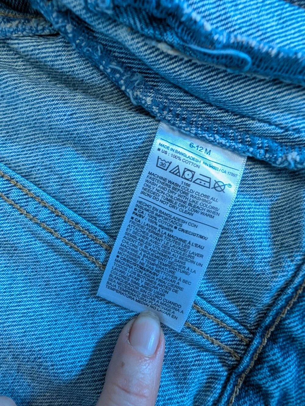 Old Navy Baby Denim Jacket - Light Wash - Size 6-12 Months - Like New